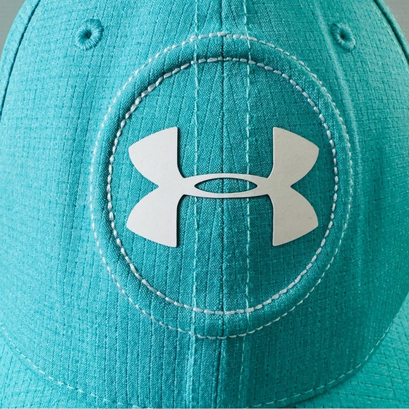 Under Armor Golf FlexFit Jordan Spieth Hat Light Green/White - L/XL - Picture 4 of 9